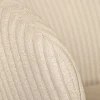 Riess-Ambiente Skandinavisch|Retro Möbel > Design Stuhl LYON beige Cord schwarze Metallbeine