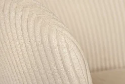 Riess-Ambiente Skandinavisch|Retro Möbel > Design Stuhl LYON beige Cord schwarze Metallbeine