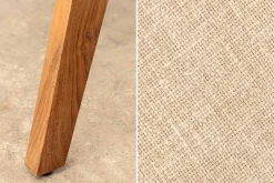 Riess-Ambiente Mehr...|Massivholzstühle > Design Stuhl MAMMUT beige natur massives Akazienholz honey finish