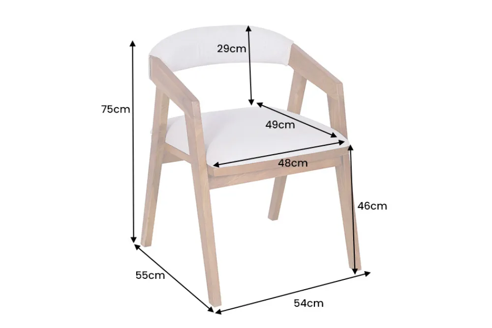 Riess-Ambiente Mehr...|Massivholzstühle > Design Stuhl MAMMUT beige natur massives Akazienholz honey finish