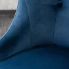 Riess-Ambiente Stühle|Samt Möbel > Design Stuhl MODERN BAROCK royalblau Samt mit silbernem Löwenkopf