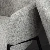 Riess-Ambiente Retro Möbel|Stühle > Design Stuhl NOBLESSE grau Chenille schwarzes Metallgestell