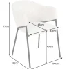 Riess-Ambiente Retro Möbel|Stühle > Design Stuhl NOBLESSE senfgelb Chenille schwarzes Metallgestell