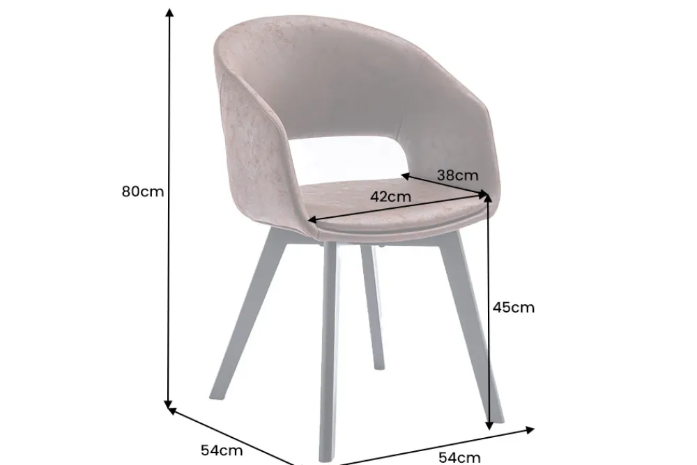 Riess-Ambiente Retro Möbel|Stühle > Design Stuhl NORDIC STAR antik braun Microfaser Massivholz schwarz mit Armlehne gepolstert