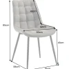 Riess-Ambiente Skandinavisch|Stühle > Design Stuhl ROADSTAR taupe schwarze Metallbeine