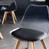 Riess-Ambiente Skandinavisch|Stühle > Design Stuhl SCANDINAVIA MEISTERSTÜCK transparent schwarz Kunststoff Buchenholz natur