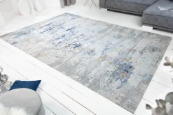 Riess-Ambiente Teppiche > Design Teppich ABSTRAKT XXL 350x240m grau blau Baumwolle
