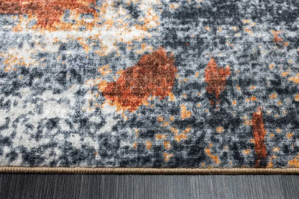 Riess-Ambiente Teppiche > Design Teppich MODERN ART 230x160cm grau kupfer Kurzflor Indoor-Teppich
