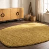 Riess-Ambiente Teppiche|Skandinavisch > Design Teppich ORGANIC 180x120cm senfgelb Hochflor Indoor-Teppich organische Form