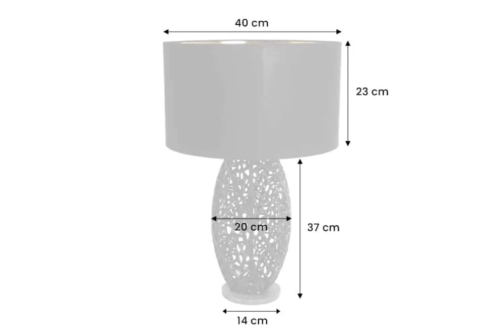 Riess-Ambiente Tischlampen > Design Tischlampe ABSTRACT LEAF schwarz Metall Marmorfuß handmade