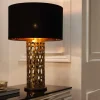 Riess-Ambiente Tischlampen > Design Tischlampe ABSTRACT LEAF kupfer antik Metall Marmorfuß handmade