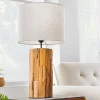 Riess-Ambiente Mehr...|Mehr... > Design Tischlampe ROOTS 60cm Treibholz Leinenschirm beige handmade