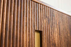 Riess-Ambiente Retro Möbel|Tv- & Lowboards > Design TV Board GATSBY 160cm braun mattgold Mangoholz Retro