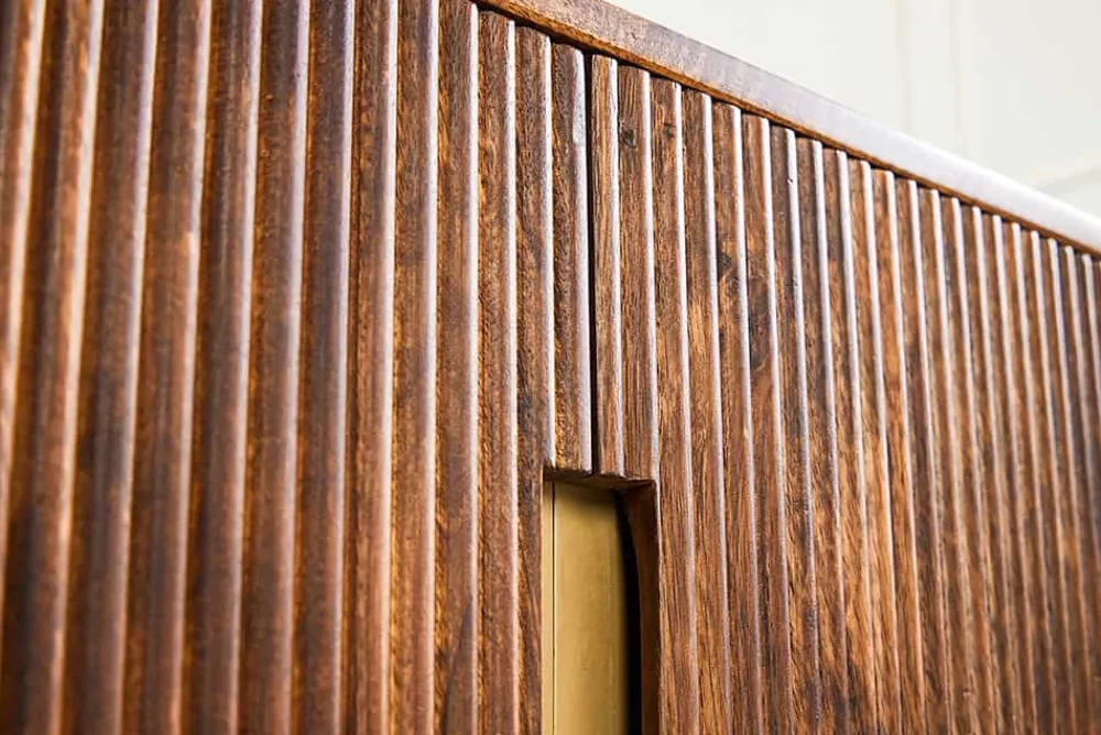 Riess-Ambiente Retro Möbel|Tv- & Lowboards > Design TV Board GATSBY 160cm braun mattgold Mangoholz Retro