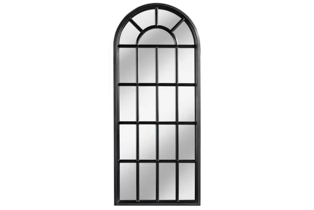 Riess-Ambiente Spiegel > Design Wandspiegel CASTILLO 140cm schwarz Landhausstil Fenster