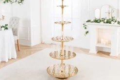 Riess-Ambiente Goldene Möbel|Etageren & Tabletts ><noscript><img width=