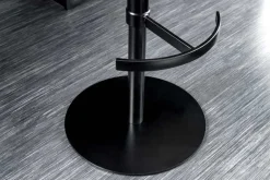 Riess-Ambiente Barhocker > Drehbarer Design Barhocker BIG GEORGE schwarz anthrazit Echtleder höhenverstellbar mit Armlehnen