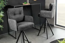 Riess-Ambiente Barhocker|Samt Möbel ><noscript><img width=