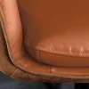 Riess-Ambiente Barhocker > Drehbarer Design Barhocker BIG GEORGE cognac Echtleder höhenverstellbar mit Armlehnen
