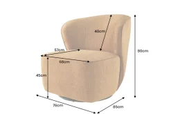 Riess-Ambiente Sessel|Samt Möbel ><noscript><img width=