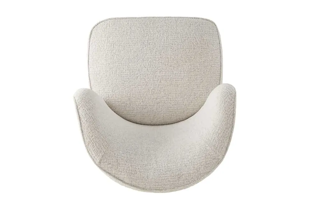 Riess-Ambiente Sessel > Drehbarer Design Sessel GATSBY beige Bouclé Tweed Soft 360°