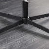 Riess-Ambiente Sessel|Samt Möbel > Drehbarer Design Sessel PAPILLON petrol Samt 360° schwarz Metall höhenverstellbar