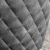 Riess-Ambiente Retro Möbel|Stühle > Drehbarer Design Stuhl EUPHORIA dunkelgrau Samt mit Armlehne Metallgestell schwarz