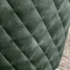 Riess-Ambiente Retro Möbel|Stühle > Drehbarer Design Stuhl EUPHORIA dunkelgrün Samt mit Armlehne Metallgestell schwarz