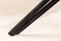Riess-Ambiente Retro Möbel|Stühle > Drehbarer Design Stuhl EUPHORIA braun Echtleder schwarz Metallgestell mit Armlehne