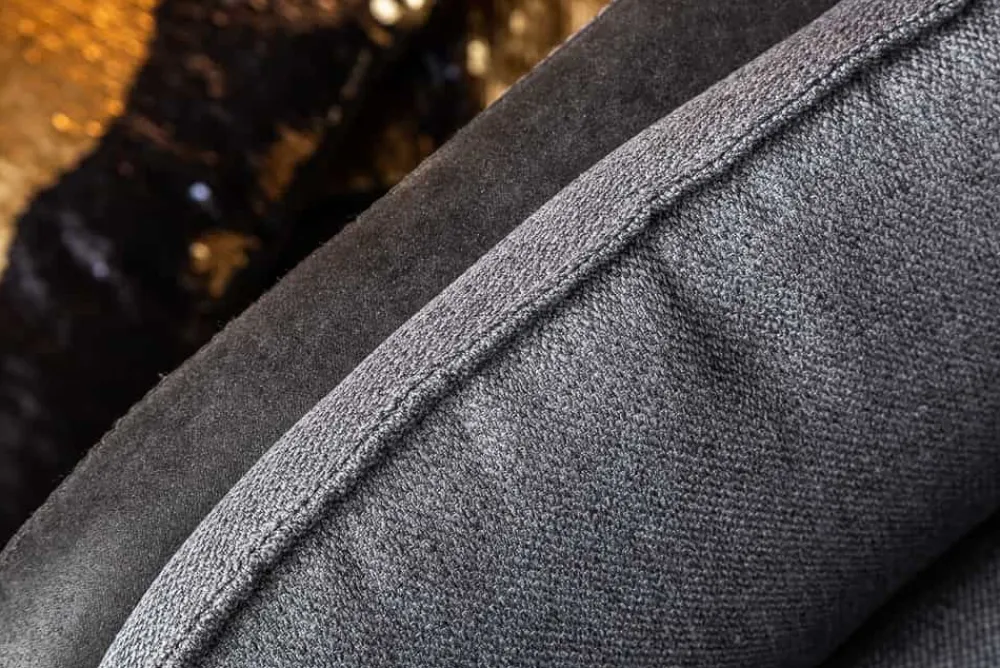 Riess-Ambiente Retro Möbel|Stühle > Drehbarer Design Stuhl MR. LOUNGER anthrazit grau Microfaser Flachgewebe mit Armlehne