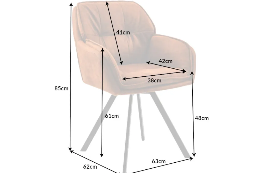 Riess-Ambiente Retro Möbel|Stühle > Drehbarer Design Stuhl MR. LOUNGER hellbraun Microfaser mit Armlehne Metall schwarz