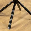 Riess-Ambiente Stühle > Drehbarer Design Stuhl SIGNATURE schwarz Echtleder 360° Taschenfederkern Metall