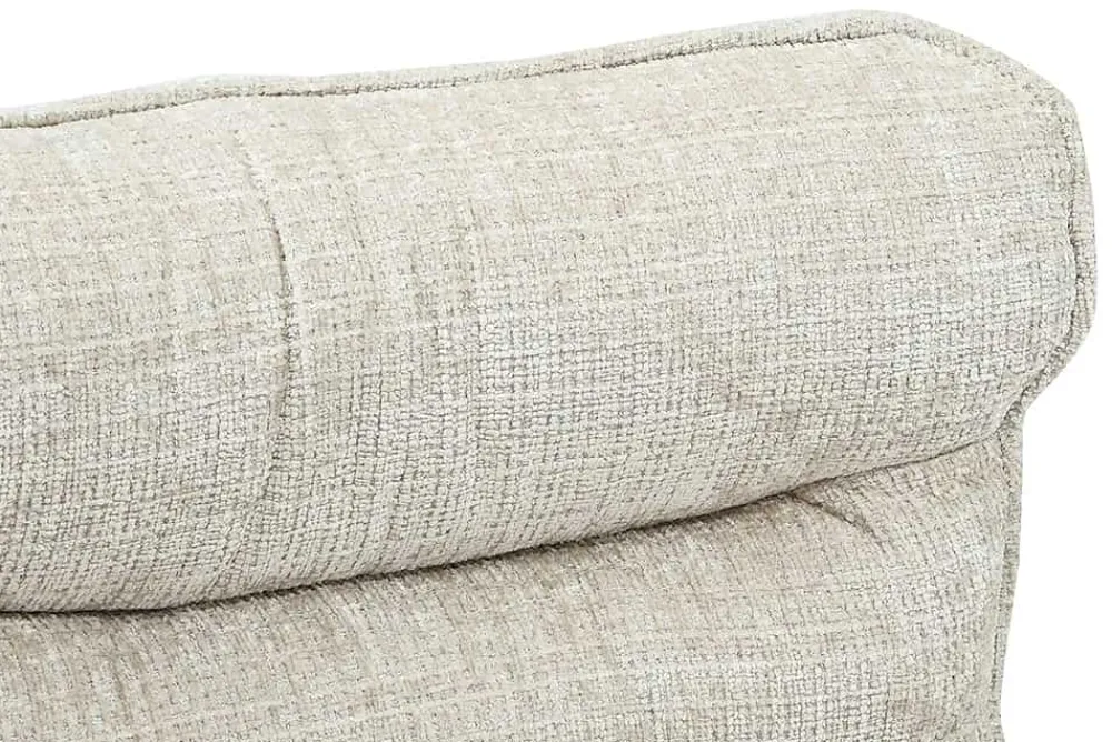 Riess-Ambiente Loungesessel|Sessel > Drehbarer Sessel CLOUD champagner beige Chenille schwarz Metall
