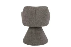 Riess-Ambiente Retro Möbel|Stühle > Drehbarer Stuhl AMBIENTO braun Strukturstoff 180° mit Auto-Return Polsterstuhl