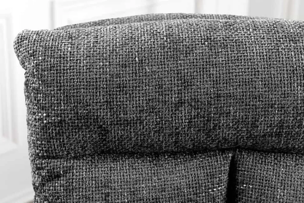 Riess-Ambiente Stühle > Drehbarer Stuhl BIG GEORGE grau Strukturstoff Taschenfederkern mit Armlehne Metall