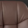 Riess-Ambiente Stühle > Drehbarer Stuhl PAPILLON brandy braun Echtleder mit Armlehne schwarzes Gestell