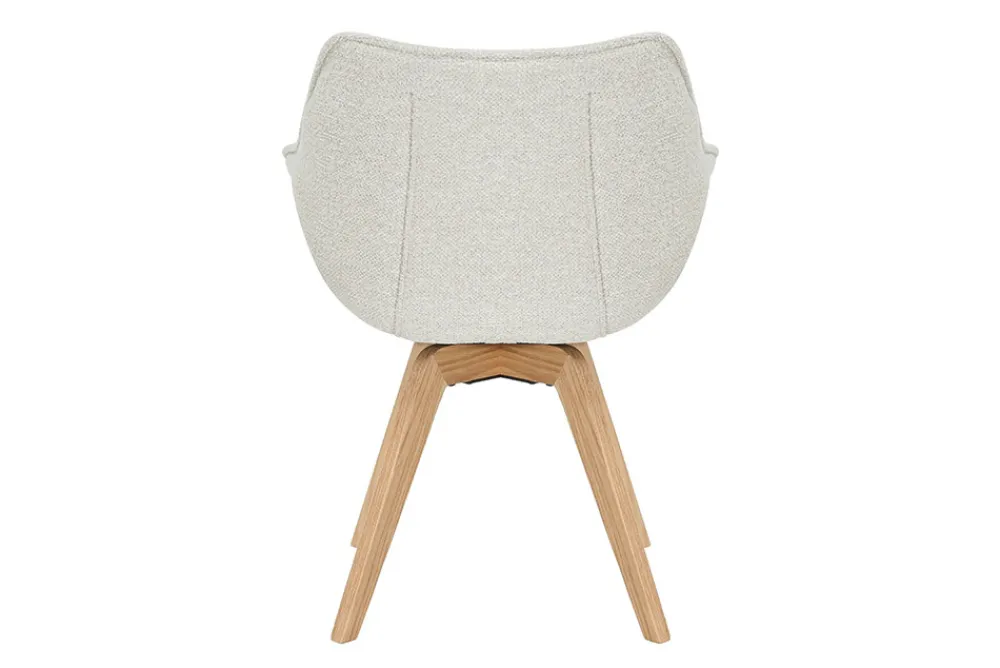 Riess-Ambiente Stühle > Drehbarer Stuhl THE DUTCH COMFORT beige Bouclé Tweed Soft Eichenholz