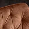 Riess-Ambiente Stühle|Samt Möbel > Drehbarer Stuhl THE DUTCH COMFORT rost braun Samt mit Armlehnen Modern Design