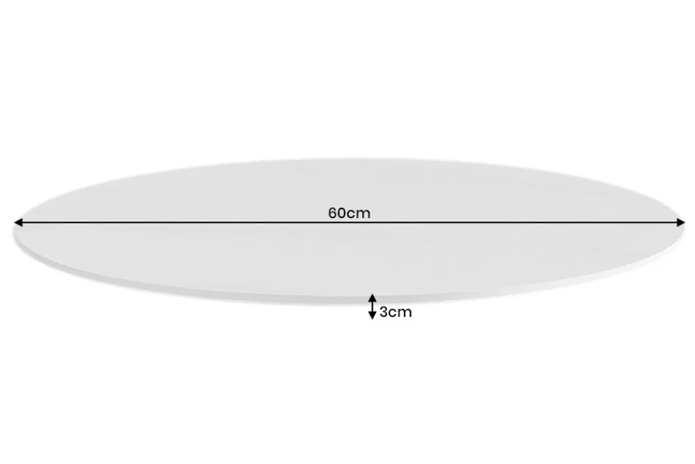 Riess-Ambiente Dekoration > Drehbare Servierplatte SIGNATURE 60cm weiß Marmor Keramik rund
