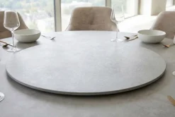 Riess-Ambiente Dekoration > Drehbare Servierplatte SIGNATURE 60cm grau Keramik rund