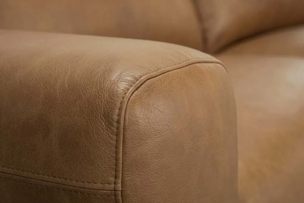 Riess-Ambiente 2-Sitzer Sofa|Industrial Loft > Echtleder Sofa BIG GEORGE 205cm cognac Taschenfederkern 2-Sitzer Couch