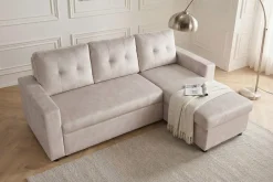 Riess-Ambiente Samt Möbel|Ecksofa ><noscript><img width=