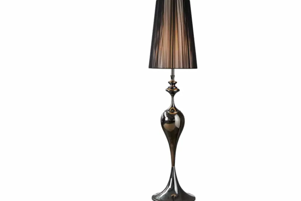 Riess-Ambiente Stehleuchten > Edle Design Stehlampe LUCIE 160cm schwarz Barock Stil Stehleuchte