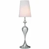 Riess-Ambiente Stehleuchten > Edle Design Stehlampe LUCIE 160cm silber weiß Barock Stil Stehleuchte