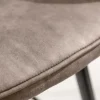 Riess-Ambiente Retro Möbel|Barhocker > Edler Barhocker TURIN vintage taupe mit Ziersteppung Barstuhl mit Armlehne