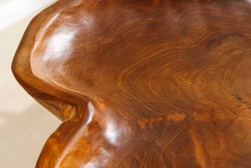 Riess-Ambiente Beistelltische|Mehr... > Einzigartiger Beistelltisch WILD 65cm natur Teakholz Hairpin Legs Couchtisch
