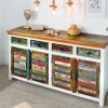 Riess-Ambiente Mehr...|Sideboards & Kommoden > Einzigartiges Sideboard JAKARTA 160cm weiß bunt recyceltes Massivholz aus Fischerbooten