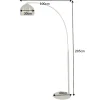 Riess-Ambiente Goldene Möbel|Retro Möbel > Elegante Bogenlampe LOUNGE DEAL 205cm gold Stehlampe