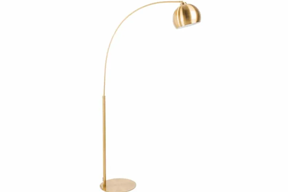 Riess-Ambiente Goldene Möbel|Retro Möbel > Elegante Bogenlampe LOUNGE DEAL 205cm gold Stehlampe