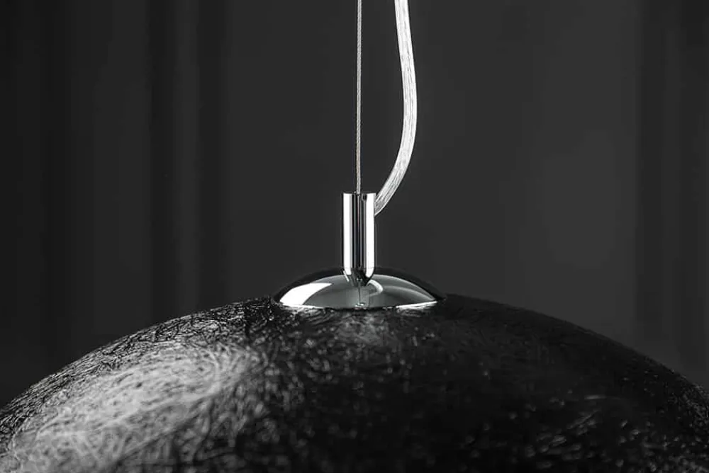 Riess-Ambiente Goldene Möbel|Hängelampen > Elegante Design Hängeleuchte GLOW 50cm schwarz gold Hängelampe
